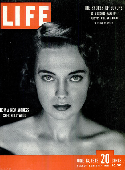 Marta Toren sees Hollywood 13 Jun 1949 Copyright Life Magazine | Life Magazine BW Photo Covers 1936-1970