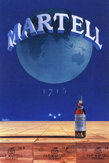 Martell Cognac France 1715 | Vintage Ad and Cover Art 1891-1970