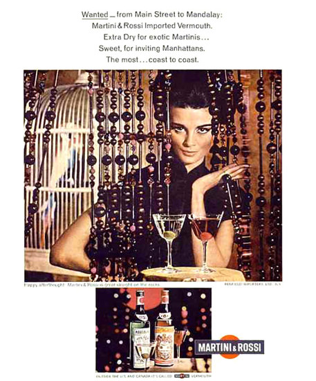 Martini Rossi Wanted From Main Street 1967 | Sex Appeal Vintage Ads and Covers 1891-1970