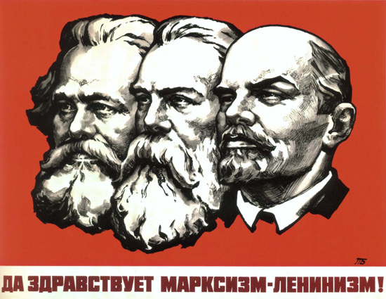 Marx Engels Lenin USSR Russia CCCP | Vintage War Propaganda Posters 1891-1970