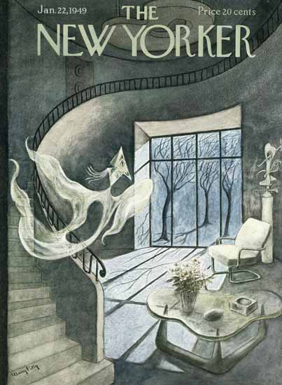 Mary Petty The New Yorker 1949_01_22 Copyright | The New Yorker Graphic Art Covers 1946-1970