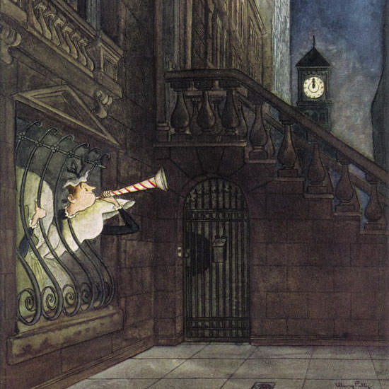 Mary Petty The New Yorker 1949_12_31 Copyright crop | Best of Vintage Cover Art 1900-1970