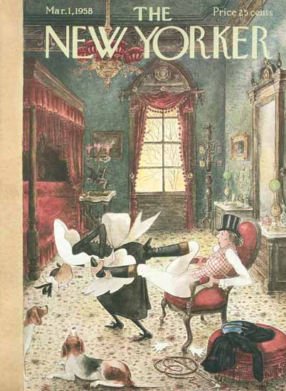 Mary Petty The New Yorker 1958_03_01 Copyright | The New Yorker Graphic Art Covers 1946-1970