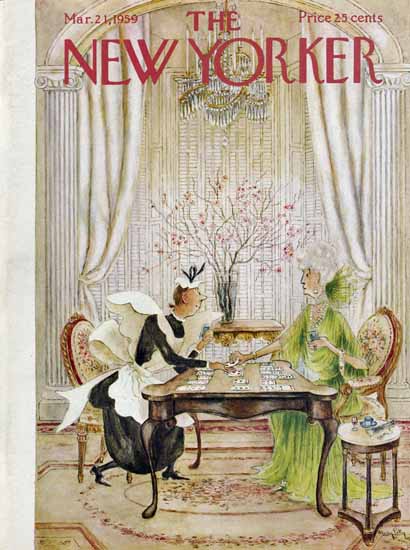 Mary Petty The New Yorker 1959_03_21 Copyright | The New Yorker Graphic Art Covers 1946-1970