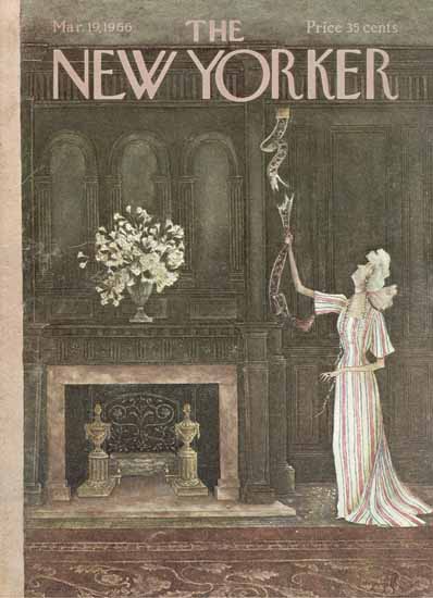 Mary Petty The New Yorker 1966_03_19 Copyright | The New Yorker Graphic Art Covers 1946-1970