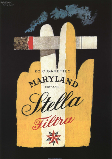 Maryland Cigarettes Stella Filtra Switzerland | Vintage Ad and Cover Art 1891-1970