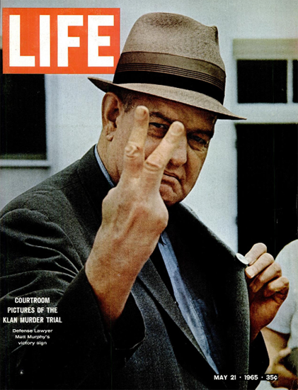 Matt Murphy Klan Murder Trial 21 May 1965 Copyright Life Magazine | Life Magazine Color Photo Covers 1937-1970