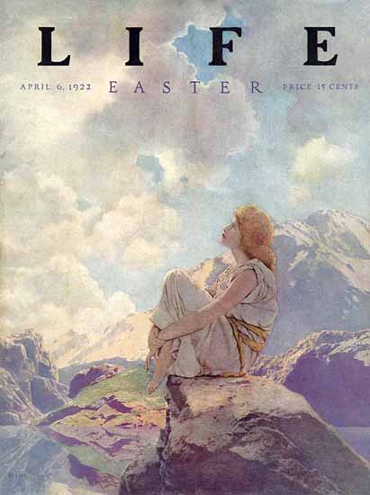 Maxfield Parrish Life Humor Magazine 1922-04-06 Copyright | Life Magazine Graphic Art Covers 1891-1936