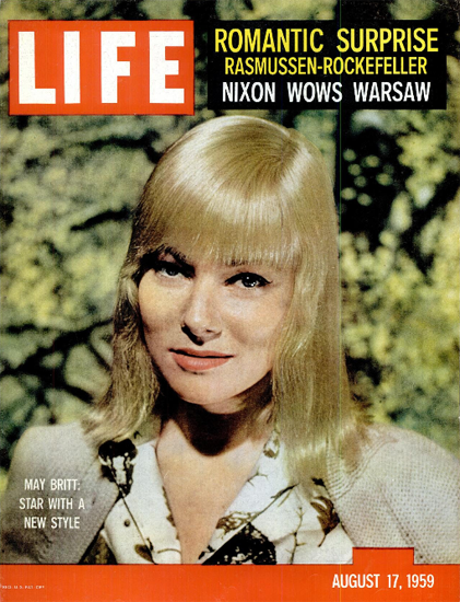 May Britt Star with new Style 17 Aug 1959 Copyright Life Magazine | Life Magazine Color Photo Covers 1937-1970