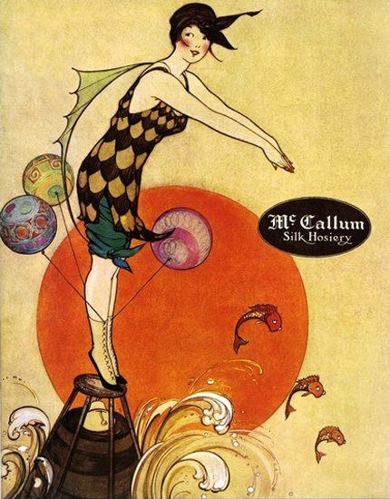 Mc Callum Silk Hosiery Sun Sea Girl | Sex Appeal Vintage Ads and Covers 1891-1970