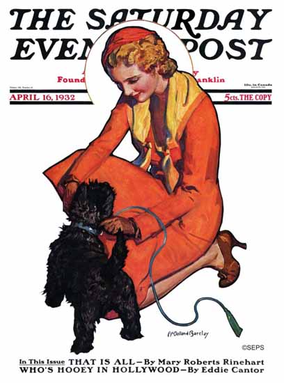 McClelland Barclay Cover Artist Saturday Evening Post 1932_04_16 | The Saturday Evening Post Graphic Art Covers 1931-1969