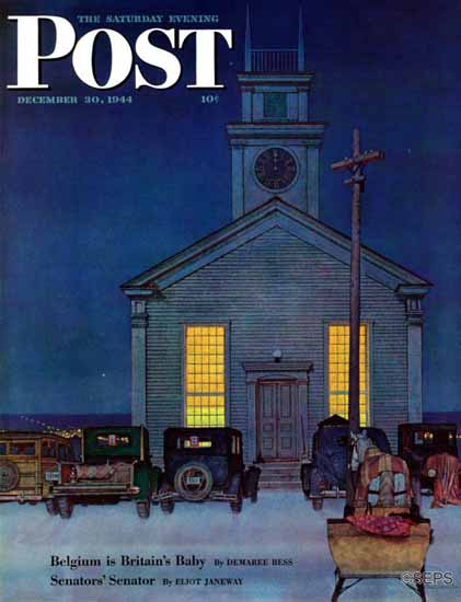 Mead Schaeffer Cover Artist Saturday Evening Post 1944_12_30 | The Saturday Evening Post Graphic Art Covers 1931-1969