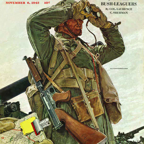 Mead Schaeffer Saturday Evening Post Tank 1943_11_06 Copyright crop | Best of 1940s Ad and Cover Art