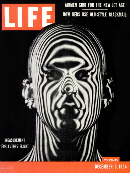 Measured for a Flight Helmet 6 Dec 1954 Copyright Life Magazine | Life Magazine BW Photo Covers 1936-1970