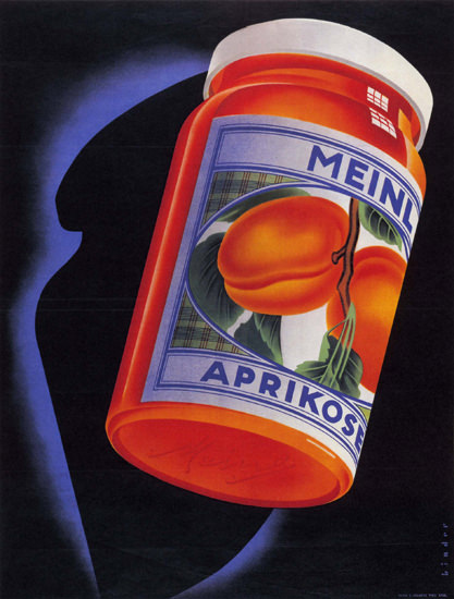 Meinl Aprikosen Konfituere Austria Apricot Jam | Vintage Ad and Cover Art 1891-1970