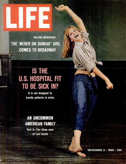 Melina Mercouri Never Sunday Girl 2 Dec 1966 Copyright Life Magazine | Life Magazine Color Photo Covers 1937-1970