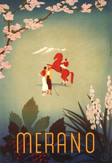 Merano Italy 1936 | Vintage Travel Posters 1891-1970