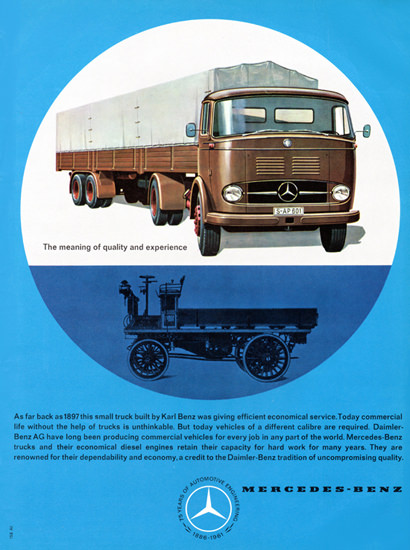 Mercedes Benz Trucks 1897 To 1961 | Vintage Cars 1891-1970