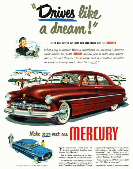 Mercury 1949 Drives Like A Dream Red | Vintage Cars 1891-1970