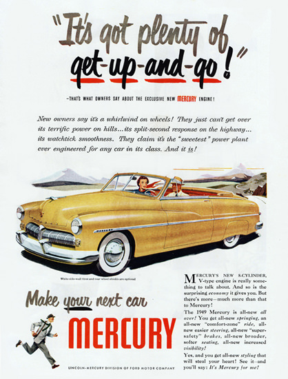 Mercury Convertible 1949 Get Up And Go | Vintage Cars 1891-1970