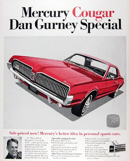 Mercury Cougar 1967 Dan Gurney Special | Vintage Cars 1891-1970