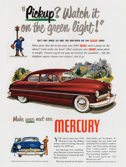 Mercury Coupe 1949 Watch It On Green Light | Vintage Cars 1891-1970