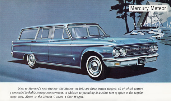 Mercury Meteor Custom Wagon 1963 Snow Cabin | Vintage Cars 1891-1970