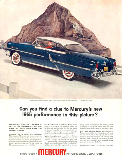 Mercury Montclair Sport Coupe 1955 | Vintage Cars 1891-1970