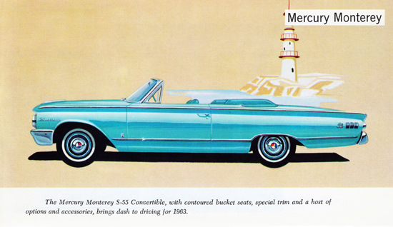 Mercury Monterey S 55 Convertible 1963 Dash | Mad Men Art | Vintage Ad ...