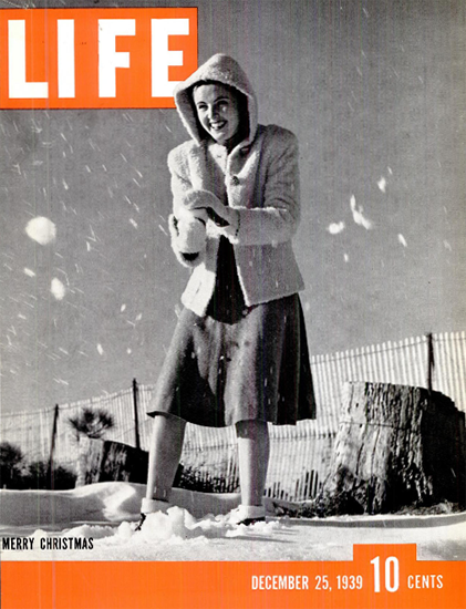 Merry Christmas 25 Dec 1939 Copyright Life Magazine | Life Magazine BW Photo Covers 1936-1970