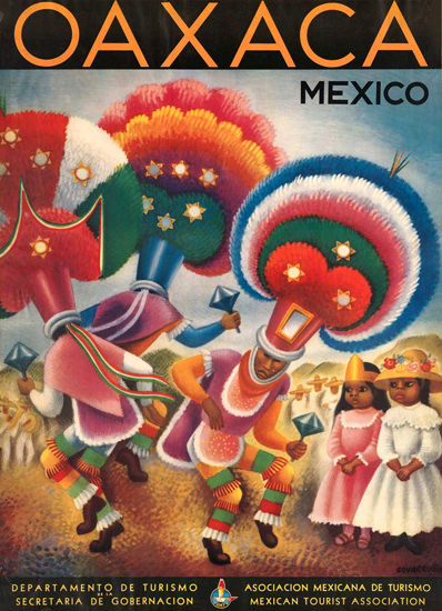 Mexico Oaxaca 1940s | Vintage Travel Posters 1891-1970