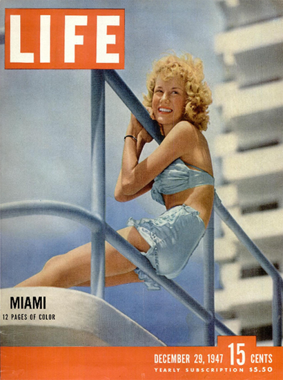 Miami in Color 29 Dec 1947 Copyright Life Magazine | Life Magazine Color Photo Covers 1937-1970