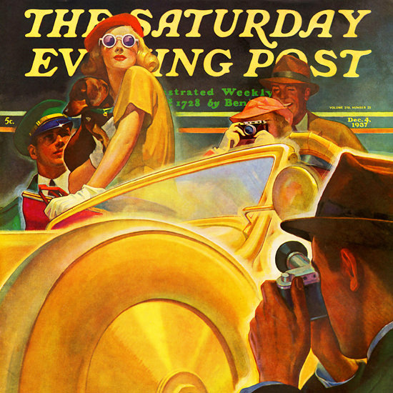 Michael Dolas Saturday Evening Post Photo 1937_12_04 Copyright crop | Best of Vintage Cover Art 1900-1970