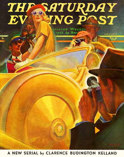 Michael Dolas Saturday Evening Post Photo Opportunity 1937_12_04 | The Saturday Evening Post Graphic Art Covers 1931-1969