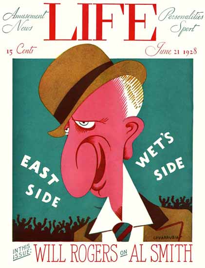 Miguel Covarrubias Life Humor Magazine 1928-06-21 Copyright | Life Magazine Graphic Art Covers 1891-1936