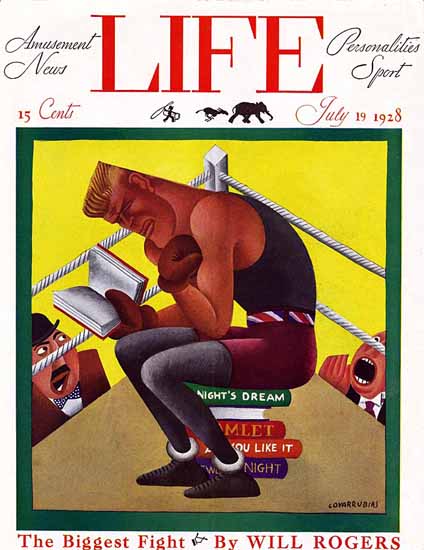 Miguel Covarrubias Life Humor Magazine 1928-07-19 Copyright | Life Magazine Graphic Art Covers 1891-1936