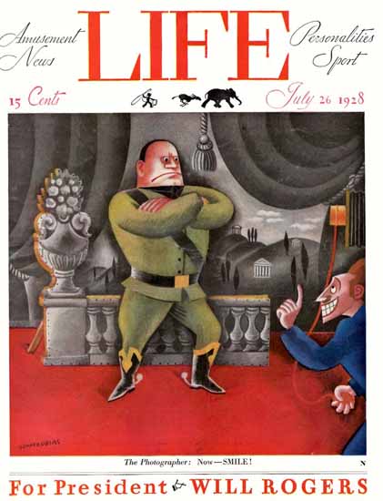 Miguel Covarrubias Life Humor Magazine 1928-07-26 Copyright | Life Magazine Graphic Art Covers 1891-1936