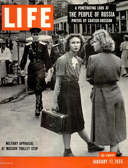 Military Appraisal in Moscow 17 Jan 1955 Copyright Life Magazine | Life Magazine BW Photo Covers 1936-1970