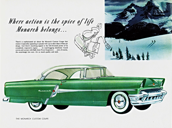 Monarch Coupe 1955 Action Is The Spice Of Life | Vintage Cars 1891-1970