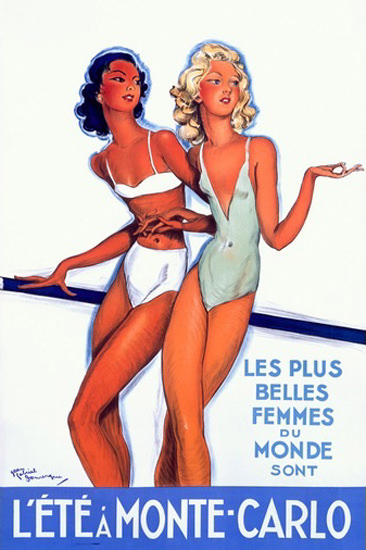 Monte-Carlo A L Ete Les Plus Belles Femmes | Sex Appeal Vintage Ads and Covers 1891-1970