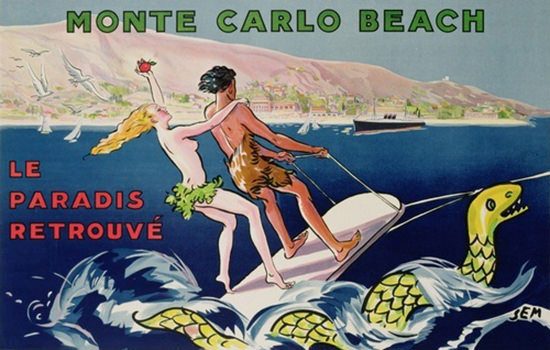 Monte Carlo Beach Le Paradis Retrouve 1932 | Sex Appeal Vintage Ads and Covers 1891-1970