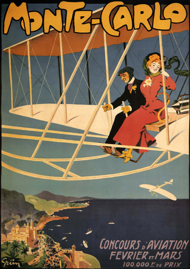 Monte-Carlo Concours D Aviation France Air | Sex Appeal Vintage Ads and Covers 1891-1970