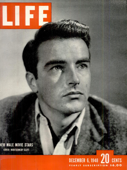 Montgomery Clift 6 Dec 1948 Copyright Life Magazine | Life Magazine BW Photo Covers 1936-1970