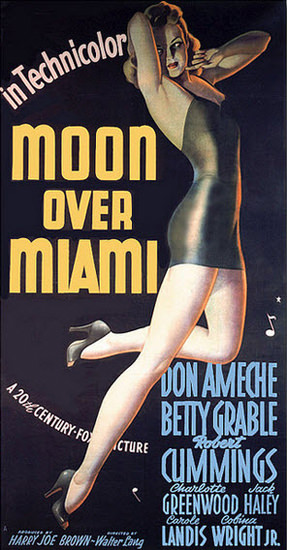 Moon Over Miami Betty Grable Movie 1942 | Sex Appeal Vintage Ads and Covers 1891-1970