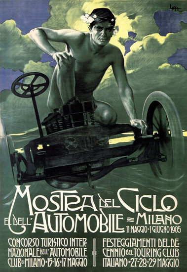 Mostra Del Ciclo E Dell Automobile 1905 Milano | Sex Appeal Vintage Ads and Covers 1891-1970