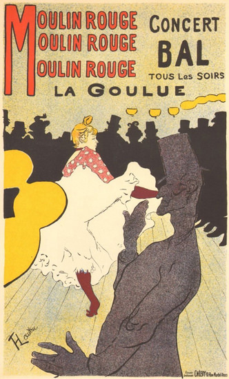 Moulin Rouge La Goulue Henri De Toulouse | Sex Appeal Vintage Ads and Covers 1891-1970