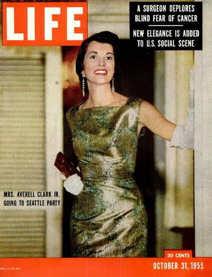 Mrs Averell Clark Seattle Party 31 Oct 1955 Copyright Life Magazine | Life Magazine Color Photo Covers 1937-1970