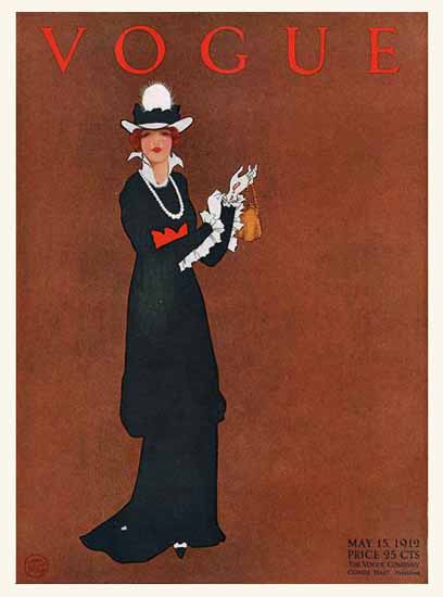 Mrs Newell Tilton Vogue Cover 1912-05-15 Copyright | Vogue Magazine Graphic Art Covers 1902-1958