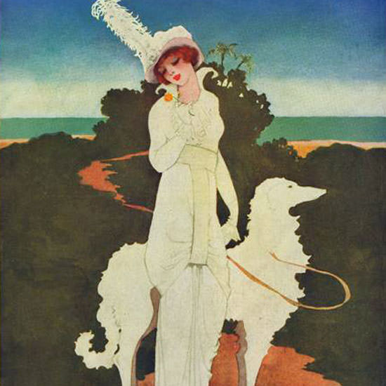 Mrs Newell Tilton Vogue Cover 1913-01-15 Copyright crop | Best of Vintage Cover Art 1900-1970