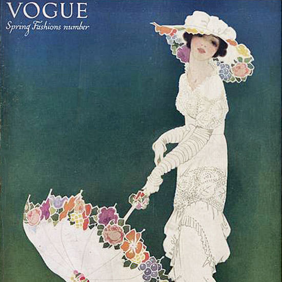 Mrs Newell Tilton Vogue Cover 1913-04-15 Copyright crop | Best of 1891-1919 Ad and Cover Art